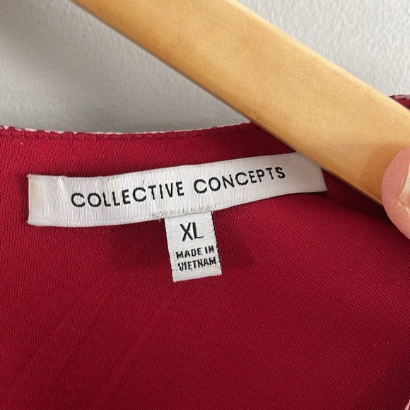 COLLECTIVE CONCEPTS Erika Crochet Trim Shine Detail Dress, XL Stitchfix - Picture 2 of 5